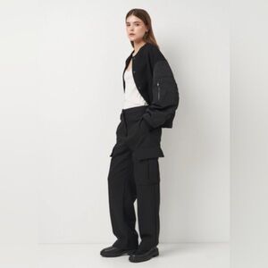 Zara wool blend bomber jacket